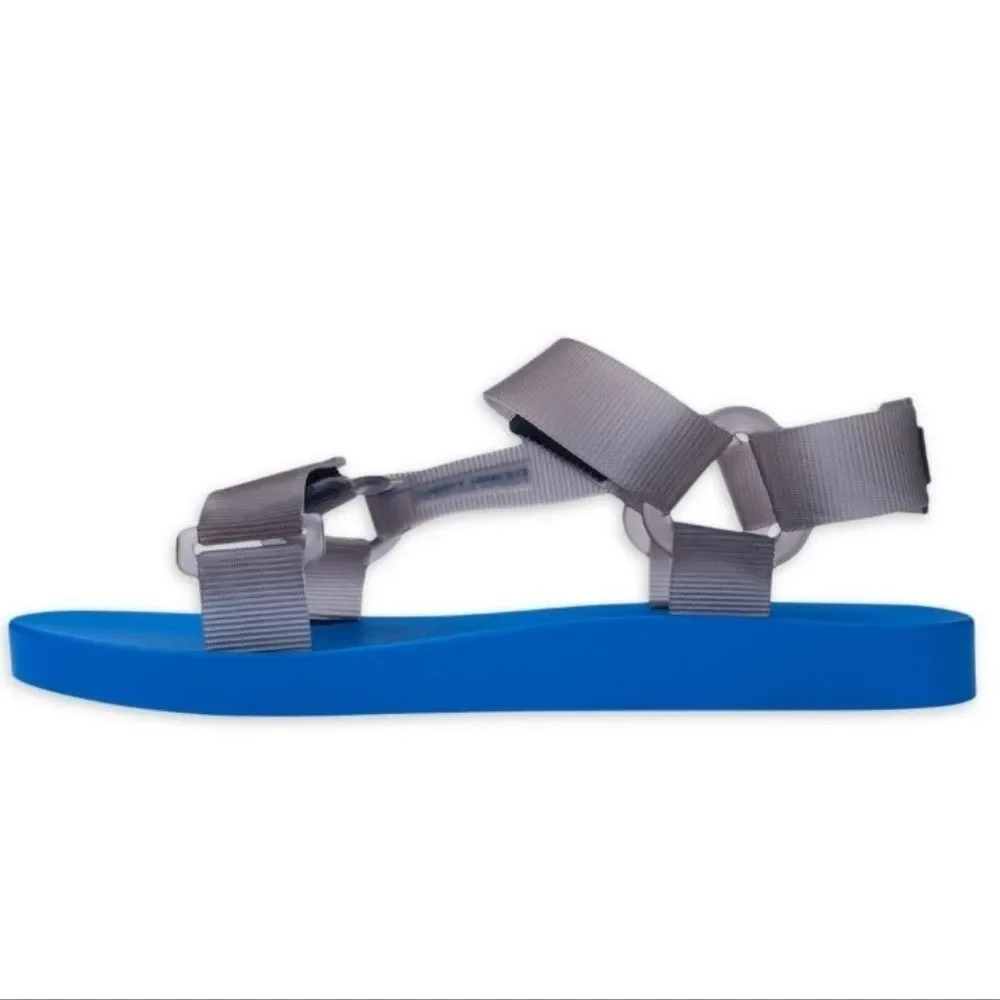 #418 New Blue Gray Mens Ozarks Trail Comfort Jelly Strap Shoes Sandals Size 11 - Picture 6 of 9